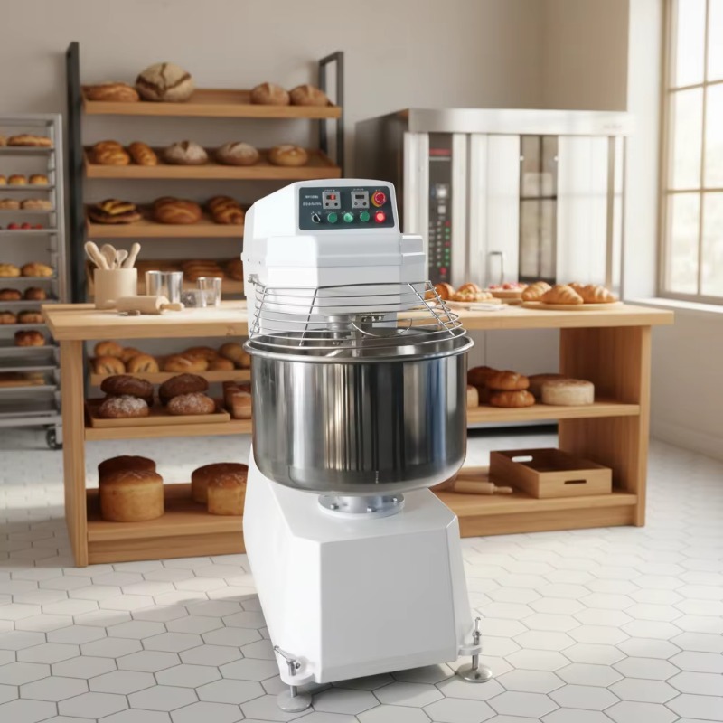 Heavy Equipment Mixer - Spiral Dough Mixer Machine 120L Heavy-Duty