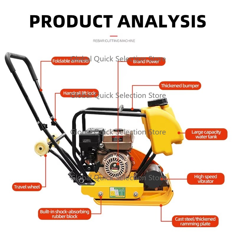 6.5HP Diesel Plate Compactor,  - Plate Compactor Vibrator ulasan dan harga
