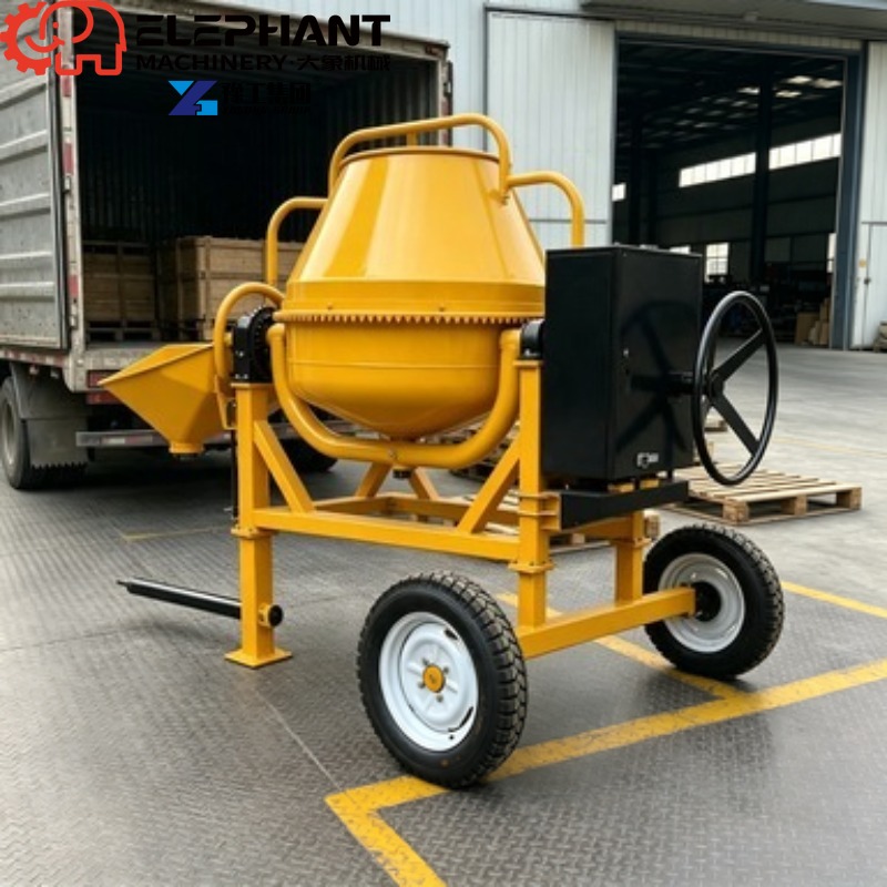 Portable Beton Mixer 350L, Hea - Heavy Equipment Mixer ulasan dan harga