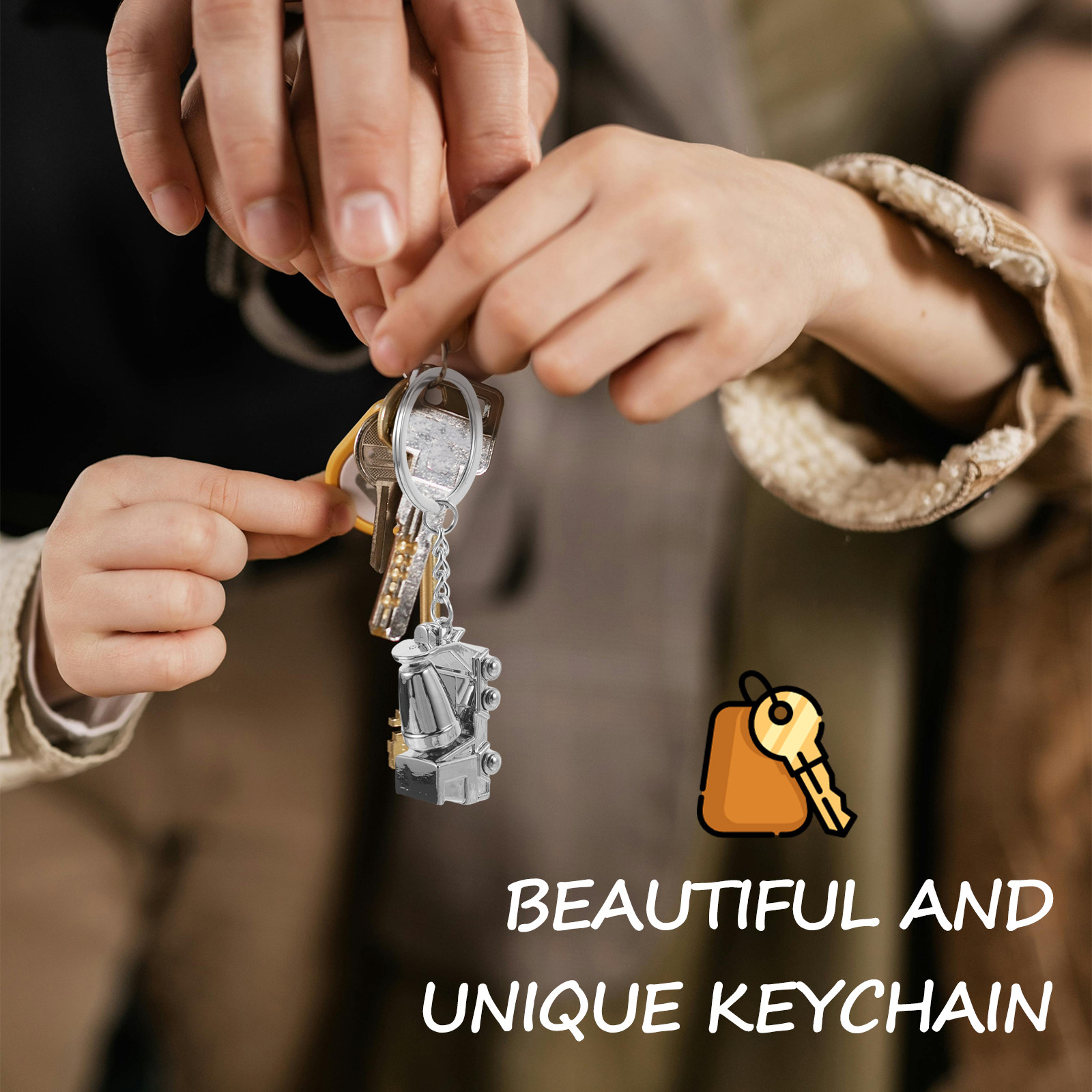Alloy Keychain 3D Mixer Truck  - Heavy Equipment Mixer ulasan dan harga