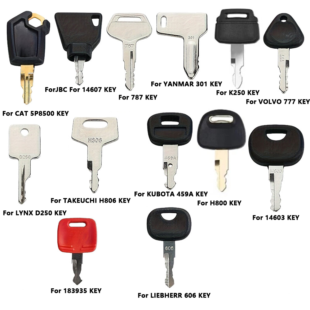 13PCS Construction Machinery I - Heavy Equipment Keys Master Set ulasan dan harga