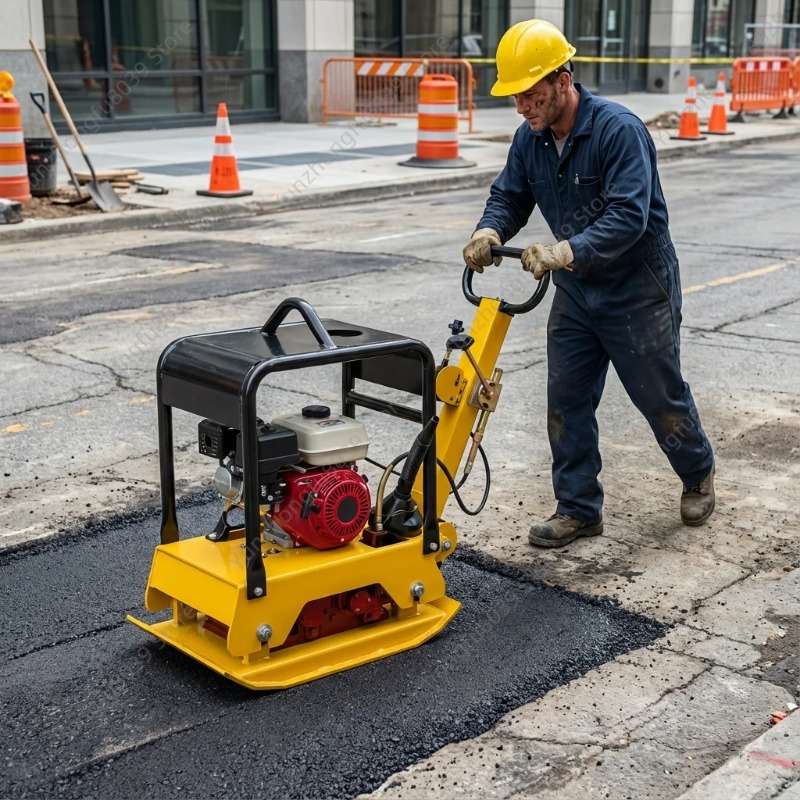 160KG High Efficiency Vibratio - Plate Compactor Vibrator ulasan dan harga
