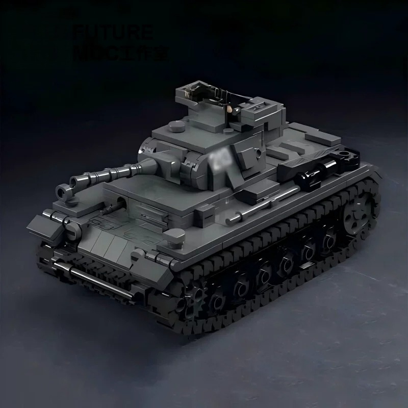 MOC WW2 F-type Heavy Tank War  - Heavy Equipment Certification ulasan dan harga