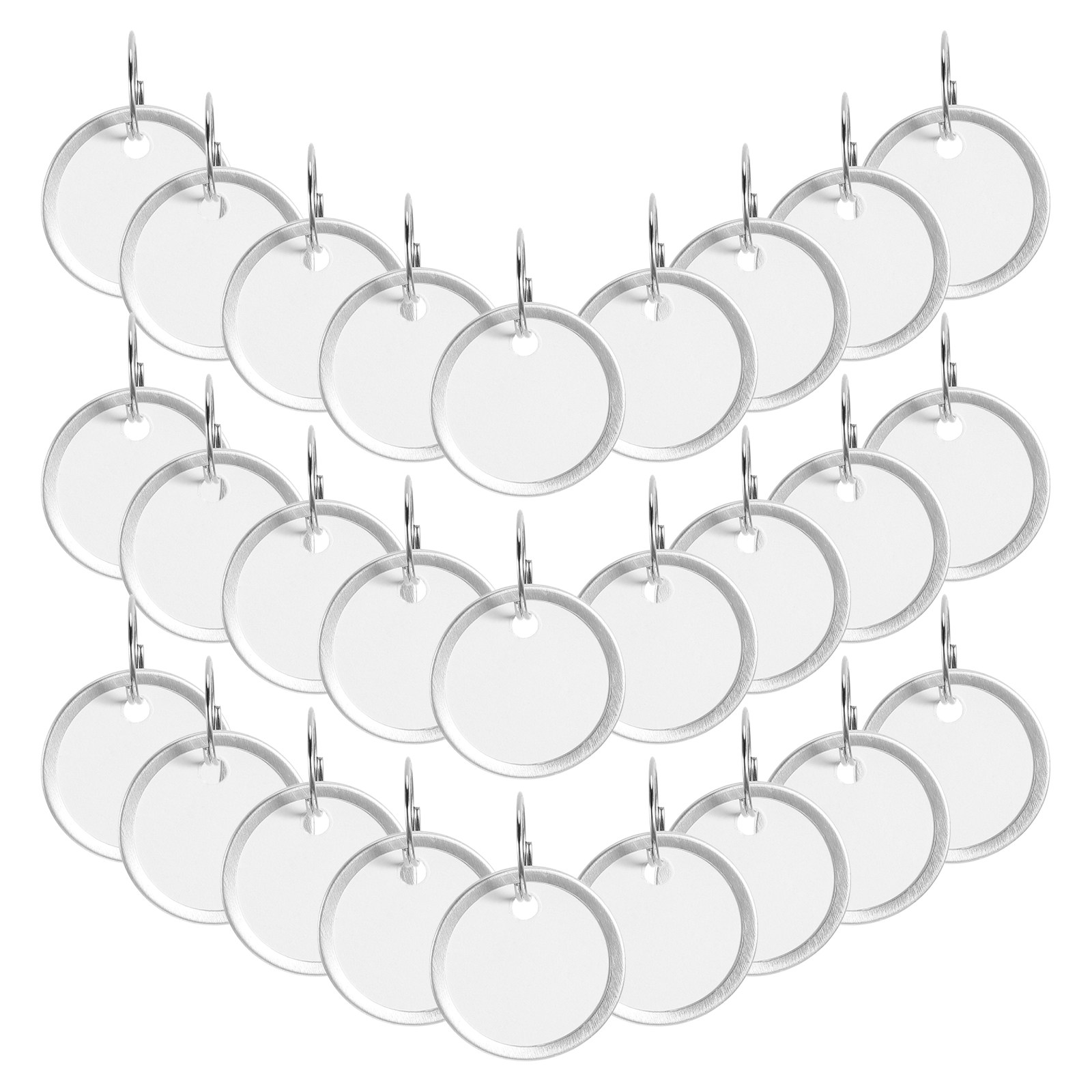 100Pcs Round Metal Rimmed Pape - Heavy Equipment Keys ulasan dan harga